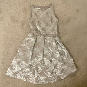 Sleeveless Metallic Casual Dress